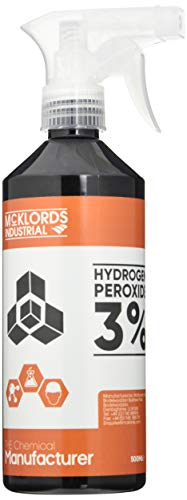 McKLords Hydrogen Peróxido de hidrógeno 3%, Natural, 500 ml