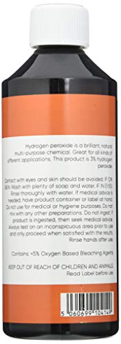 McKLords Hydrogen Peróxido de hidrógeno 3%, Natural, 500 ml