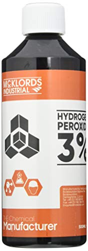 McKLords Hydrogen Peróxido de hidrógeno 3%, Natural, 500 ml