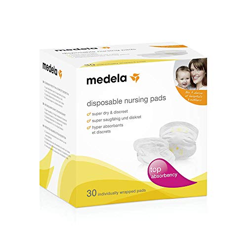 Medela 80309 - Pack de 30 discos absorbentes desechables Medela para pérdidas de leche