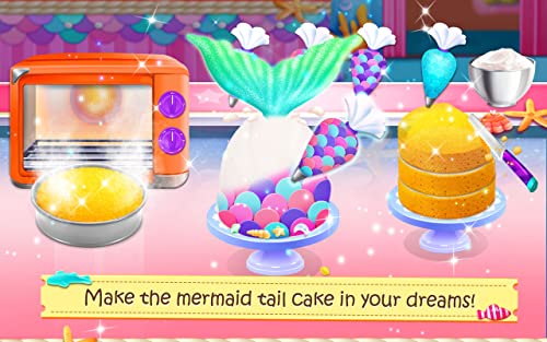 Mermaid Unicorn Cupcake Bakery Shop Cooking Game