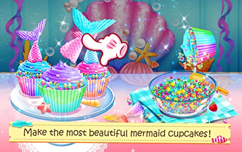 Mermaid Unicorn Cupcake Bakery Shop Cooking Game