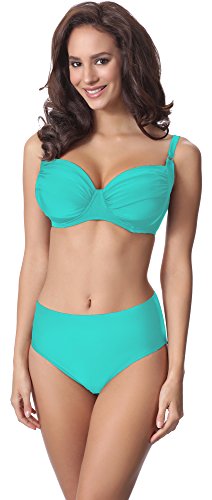 Merry Style Sujetador Bikini Parte de Arriba Top Traje de Baño Mujer P614W (Turquesa (7070), EU (80 I) = ES (95I))