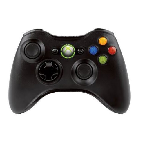 Microsoft - Mando Inalámbrico, Color Negro (PC, Xbox 360)