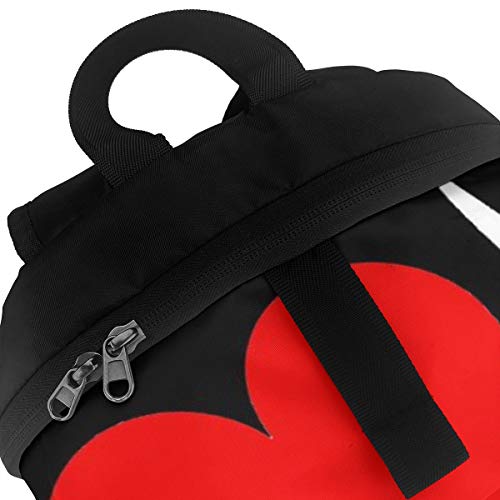 Mochila unisex con impresión 3D, tijeras de amor, hilo de aguja, mochila escolar, mochila de viaje para niños y adultos