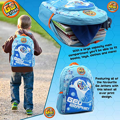 Mochilas Escolares Para Niños Pequeños De Go Jetters Cbeebies BBC Kids | Material Escolar Infantil | Bolso Escolar Infantil | Bolsas Escolares Niño Primaria | Mochila Niños Pequeños