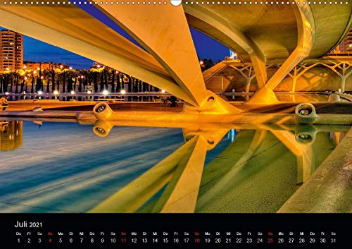 Moderne Architektur in Valencia (Wandkalender 2021 DIN A2 quer): Valencia und die beeindruckende Architektur (Monatskalender, 14 Seiten )