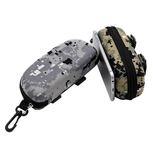 MODGS Funda De Gafas Caja De Vidrios Portátil Camuflaje Gafas De Sol Estuche De Cremallera Gafas De Sol Caja De La Correa del Bolso del Caso De Los Vidrios Caja Great Benefit