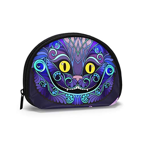 Monedero pequeño de Alicia con Cabeza de Gato de Cheshire, Cuento de Hadas, Animales, Vida Silvestre, para Mujer, Lindo Monedero para niña, Mini Monedero, Bolsa de Almacenamiento