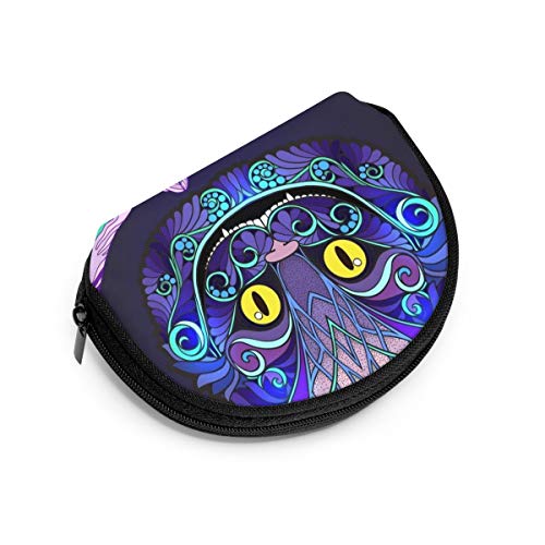 Monedero pequeño de Alicia con Cabeza de Gato de Cheshire, Cuento de Hadas, Animales, Vida Silvestre, para Mujer, Lindo Monedero para niña, Mini Monedero, Bolsa de Almacenamiento