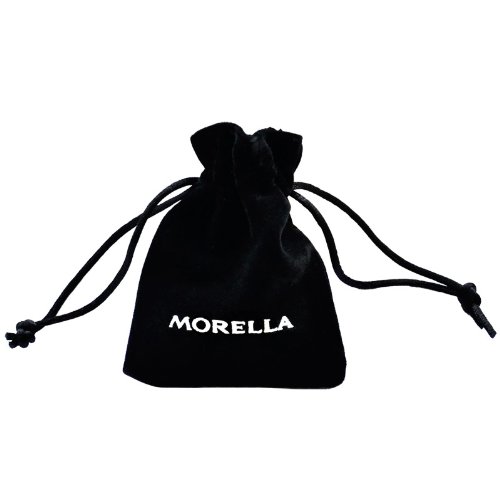 Morella Collar para Mujer 80 cm y Colgante de Gema en Forma de Donut Amatista en Bolsa de Terciopelo