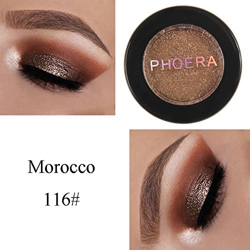 MORETIME sombra de ojos cosmética Shimmer Crema de Maquillaje con Color Cálido y Frío Glitter Shimmering Colors Eyeshadow Metallic Eye Cosmetic