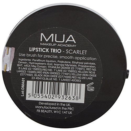 MUA Lipstick Trio Scarlet by MUA