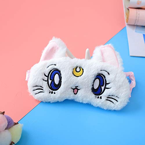 N / A Lindo 3D máscara de Ojos de Felpa Suave Acolchado Dormir máscara de Ojos Animal Gato Ojo Descanso relajación Juguete de Peluche máscara de Ojos 16 cm