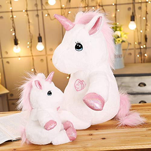 N / A Precioso Juguete de Felpa Gigante Relleno Kawaii muñecos de Caballo Suave para niños Regalo Creativo de Navidad de cumpleaños para Amantes de Las niñas 35cm