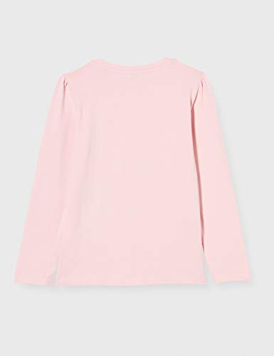 NAME IT NMFLOL Tulle LS Top Box LIC Camiseta de Manga Larga, Colorete Coral, 5 años para Niñas