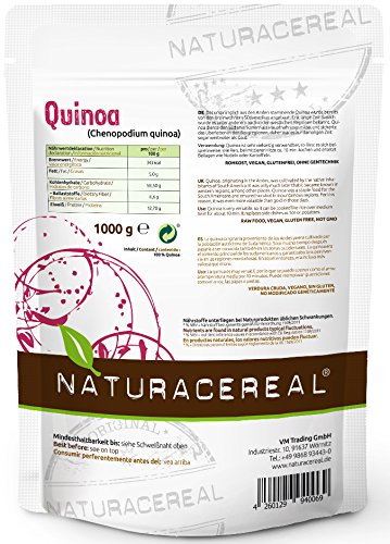 NATURACEREAL - Quinoa Negra Premium - 1kg - Fuente Natural de Proteína