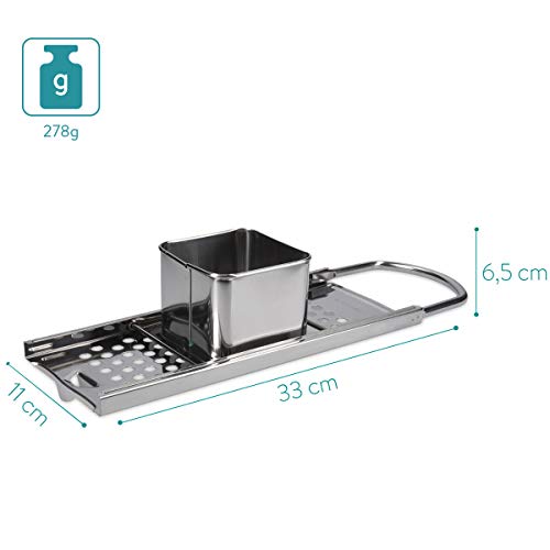 Navaris Rallador para hacer spatzle - Máquina para hacer típica pasta alemana de huevo y harina - Utensilio para spätzle suabos y bávaros