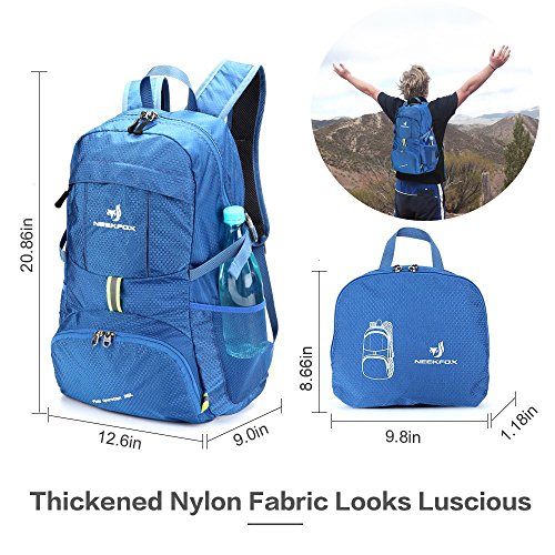 NEEKFOX Mochila Ligera y compacta para Viaje, Excursionismo o Uso Diario, Mochila para Acampar Plegable de 35 L, Mochila Deportiva Ultraligera para Exteriores