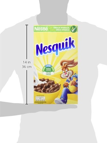 Nestlé Nesquik - Cereales de trigo y maíz tostados al cacao - 14 paquetes de cereales de 625g