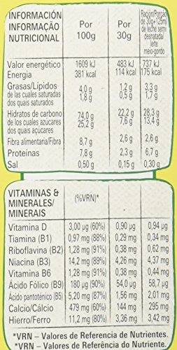 Nestlé Nesquik - Cereales de trigo y maíz tostados al cacao - 14 paquetes de cereales de 625g