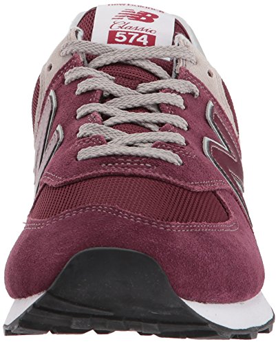 New Balance Hombre 574v2-core Trainers Zapatillas, Rojo (Burgundy), 45 EU