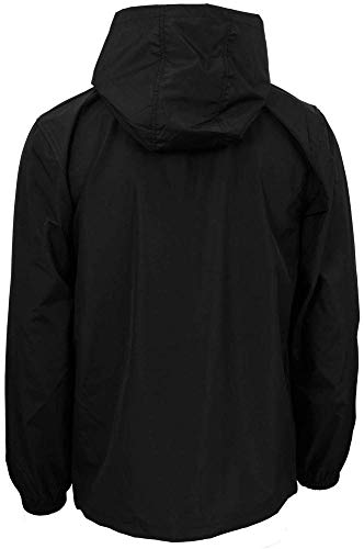 New Era MLB Hooded Coaches Jkt Neyyan Chaqueta, Hombre, Black, XL