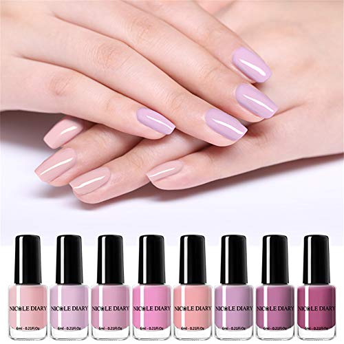 NICOLE DIARY 13 Color Nail Polish purity color Nail Art Starter Kit Peel Off Nail Art Barniz Desnudo Serie Salon Decor Collection 6 ml