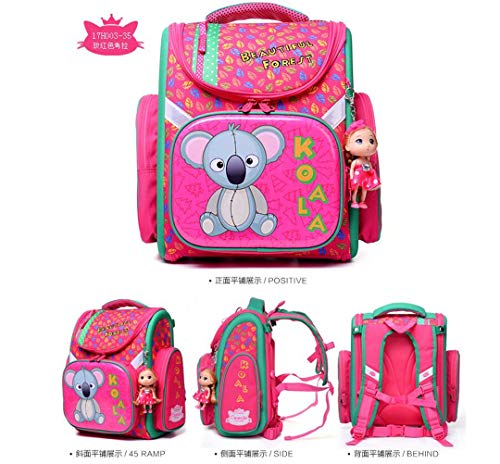 Niños de Dibujos Animados Perros Lindos Oso Niñas Bolsas Escolares Impermeables Ortopédicas Mochilas Escolares Niños Army Green