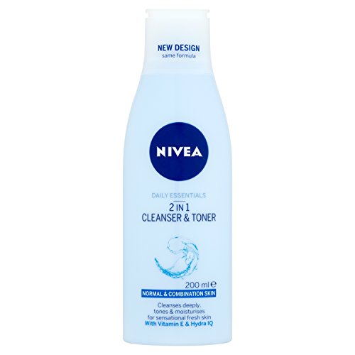 Nivea visage - Tónico y limpiador 2 en 1, pack de 3 (3x 200 ml)