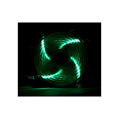 Nox Coolfan 120 - NXCFAN120LG - Ventilador para Caja PC, 12 cm, LED Verde