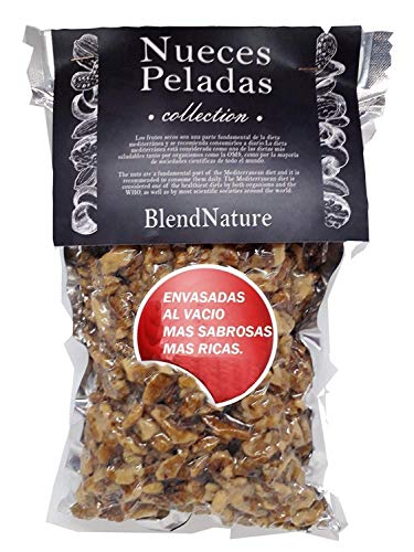 Nueces Peladas Naturales Crudas y Mondadas 500gr - Frutos Secos Saludables Alto contenido Omega 3 - Envase al vacío más Sabrosas más Sabor - Excelente Calidad y Tamaño - Procedencia California.