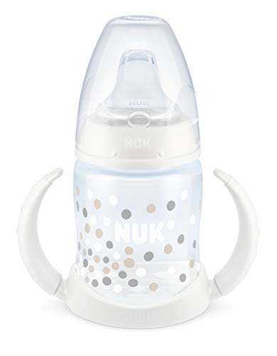 Nuk First Choice - Botella para beber con boquilla de silicona Blanco