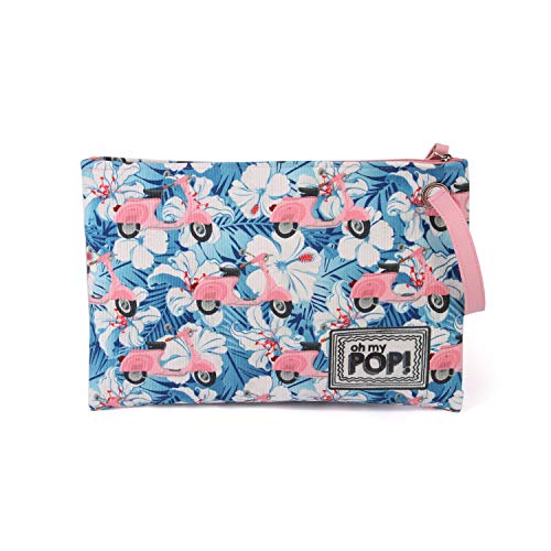 Oh My Pop! Pink Scooter Sunny - Bolsa de Aseo, 29.5 cm, Multicolor