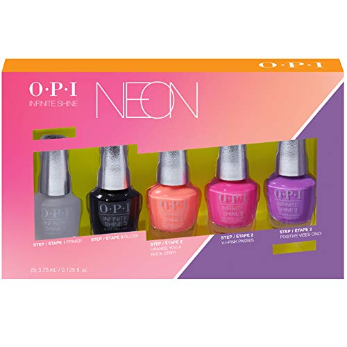 OPI Mini, Gel de Manicura y Pedicura (Mini Kit de VFerano 19 de Neons 5 Piezas) - 1 Unidad