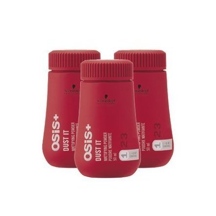 OSIS Dust It ~ Mattifying Powder by Schwarzkopf – 35oz (3 paquetes) SCHWARZKOPF [Beauty] (instrucciones en inglés)