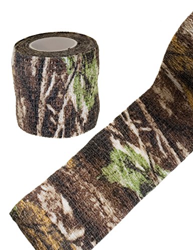 Outdoor Saxx® - Cinta de Camuflaje con diseño de árbol Real, Impermeable, Multiusos, para cámara, Cazadores, Pesca, fotografías, 4,5 m