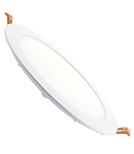 Pack 5x Panel Downlight LED redondo plano, 18W. Color Blanco Frío (6500K). 1600 Lumenes. Driver incluido.