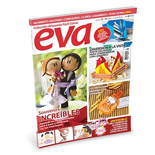 Pack Oferta 6 revistas de Goma Eva + 1 tela 50 * 50cm de regalo