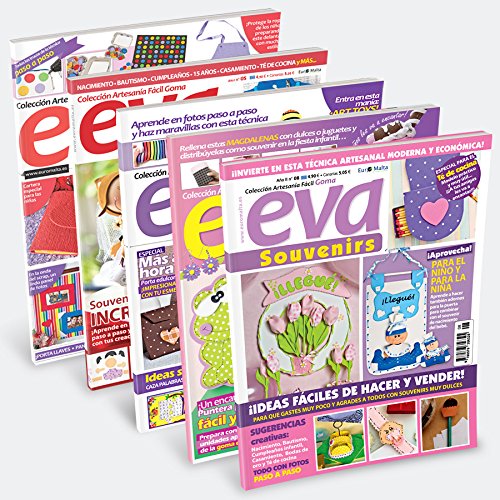 Pack Oferta 6 revistas de Goma Eva + 1 tela 50 * 50cm de regalo