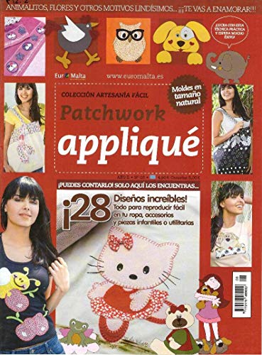 Pack Oferta 6 revistas Patchwork Applique + 1 tela 50 * 50 cm de regalo