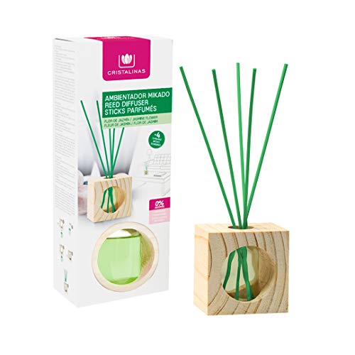 Pack Premium Madera Natural. Esfera Premium Mikado de 180ml + Mikado Madera Lavanda + Mikado Madera Jazmin + Mikado Absorbe Olor Jardin + Esfera Absorbe Olor Brisa Marina para Coche.