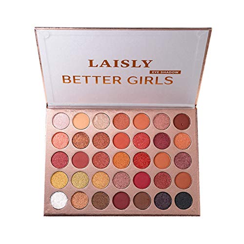 Paleta de sombras de ojos Onkessy 35 Color Brillo metálico mate altamente pigmentado Brillo duradero mezclable Kit de juego de sombras de ojos