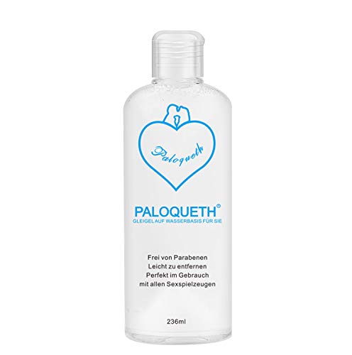 PALOQUETH Gel Lubricante a Base de Agua Íntimo Sexual Natural （236ML）Geles Efecto de Larga Duración Funciona con Todos los Tipos de Condones de Látex yJuguetes de Silicona