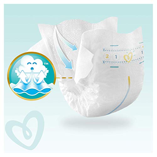 Pampers Premium Protection - Pañales, talla 2 (4-8 kg), paquete jumbo (1 paquete de 68 unidades)