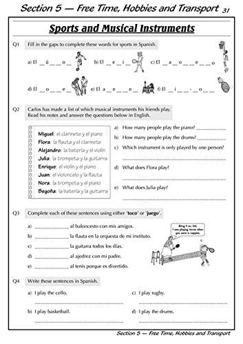 Parsons, R: Ks3 Spanish Workbook with Answers