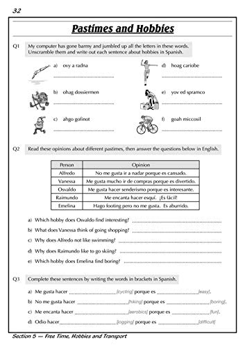 Parsons, R: Ks3 Spanish Workbook with Answers