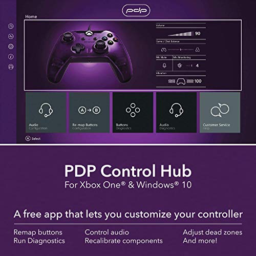 Pdp - Mando Con Cable Morado Licenciado (Xbox One)