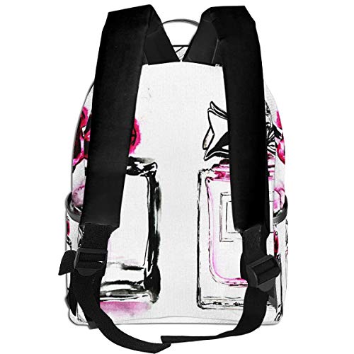 PEIGJH Mochilas Escolares Bolsa Daypack Mochila Tipo Casual para Niños y Niñas para Portátiles y Netbooks Botella de Perfume de Vidrio