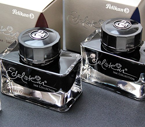 Pelikan Edelstein 300247 - Botella de Tinta 50 ml, smoky quartz